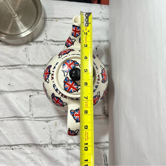 Vintage Paul Cardew DesignUsa Tea Pot W/Union JackFlag ,Summer Blend Coffee Lot - Picture 10 of 16